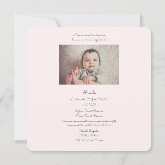 Anna's Hummingbirds Baptism with photo (Achterkant)