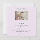 Anna's Hummingbirds Baptism with photo (Achterkant)