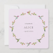 Anna's Hummingbirds Baptism with photo (Voorkant)