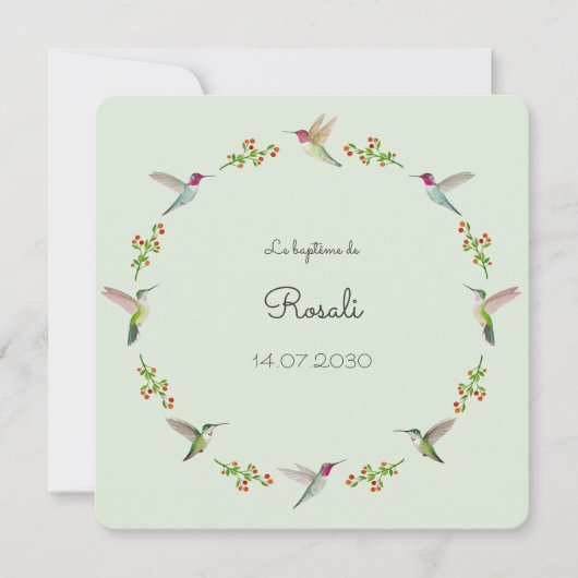 Anna's Hummingbirds Doop (Voorkant)