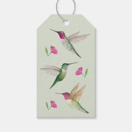 Anna's Hummingbirds Gift Label Cadeaulabel