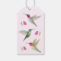 Anna's Hummingbirds Gift Label