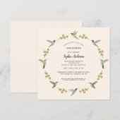 Anna's Hummingbirds Uitnodiging (Voorkant / Achterkant)