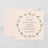 Anna's Hummingbirds Uitnodiging (Voorkant / Achterkant)