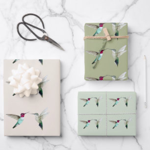 Anna's Hummingvogels die papierbladen overladen Inpakpapier Vel