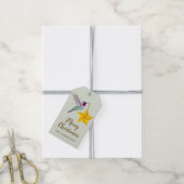 Anna's Kolibrie en Ster Cadeaulabel (Met Touw)