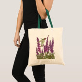 Anna's kolibrie en vingerhoedskruid tote bag (Voorkant (product))