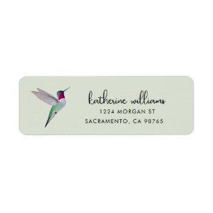 Anna's Kolibrie Label