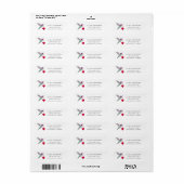 Anna's Kolibrie Retouradreslabel Etiket (Full Sheet)