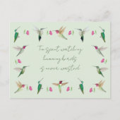 Anna's kolibries briefkaart (Voorkant)