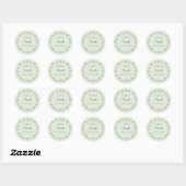 Anna's Kolibrie's Doop Ronde Sticker (Vel)