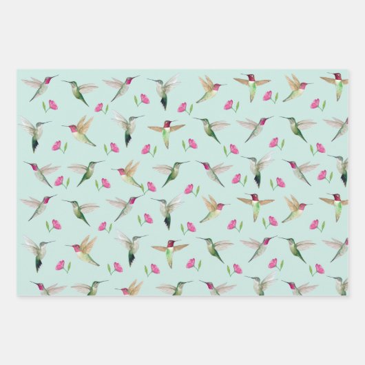 Anna's kolibries inpakpapier vel (Voorkant 3)