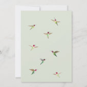 Anna's kolibries uitnodiging (Achterkant)