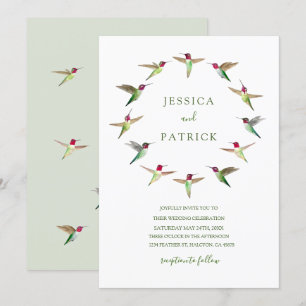 Anna's kolibries uitnodiging