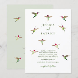 Anna's kolibries uitnodiging