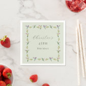 Anna's Kolibris Verjaardag Servet (Insitu)