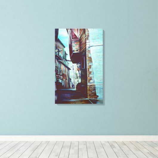 Anna's Street Canvas Afdruk (Insitu (Houten vloer))