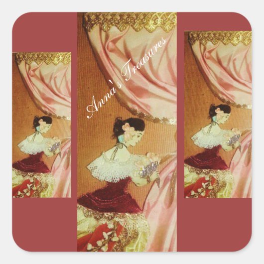 Anna's Treasures Square Stickers (Voorkant)