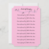 Anna's Violin Overweging Uitnodigingskaart Tien li Kaart (Achterkant)