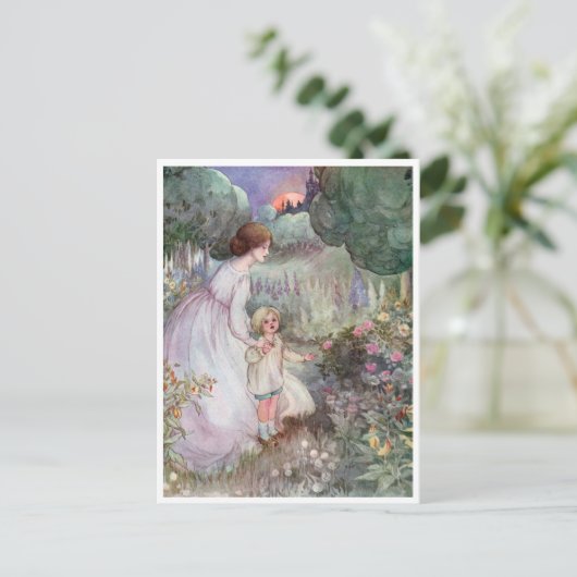 Anne Anderson Kind en Moeder Briefkaart (Staand voorkant)