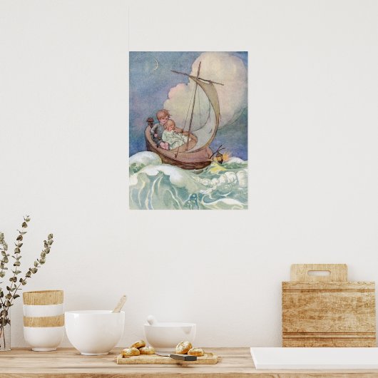  Anne Anderson Reis naar Fairyland Poster (Keuken)