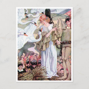 Anne Anderson Swan Princess Briefkaart