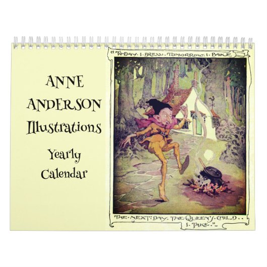 Anne Anderson Victoriaans sprookjesachtige illustr Kalender (Hoes)