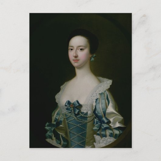 Anne Bateman, later mevrouw John Gisbourne, 1755 Briefkaart (Voorkant)