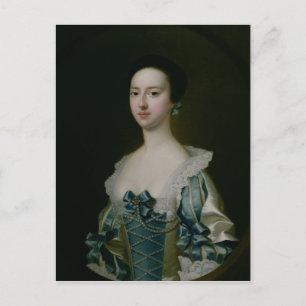 Anne Bateman, later mevrouw John Gisbourne, 1755 Briefkaart