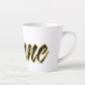 Anne black gold Lettering Latte Tasse Mok (Rechts)