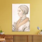 Anne Boleyn (1507-36), gegraveerd door Francesco B Canvas Afdruk (Insitu (Woonkamer))