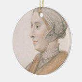 Anne Boleyn (1507-36), gegraveerd door Francesco B Keramisch Ornament (Links)