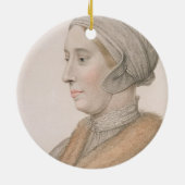 Anne Boleyn (1507-36), gegraveerd door Francesco B Keramisch Ornament (Achterkant)