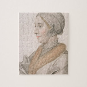 Anne Boleyn (1507-36), gegraveerd door Francesco B Legpuzzel
