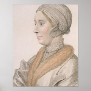 Anne Boleyn (1507-36), gegraveerd door Francesco B Poster