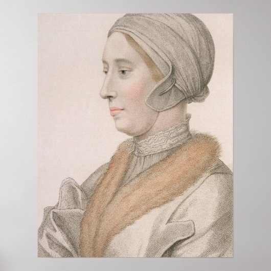 Anne Boleyn (1507-36), gegraveerd door Francesco B Poster (Voorkant)