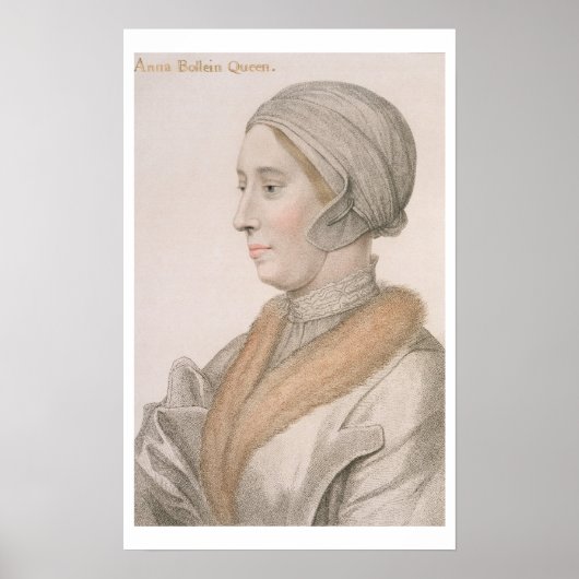 Anne Boleyn (1507-36), gegraveerd door Francesco B Poster (Voorkant)