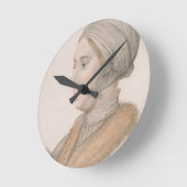 Anne Boleyn (1507-36), gegraveerd door Francesco B Ronde Klok (Hoek)