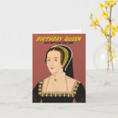 Anne Boleyn Birthday Queen Kaart (Gele Bloem)