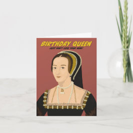 Anne Boleyn Birthday Queen Kaart