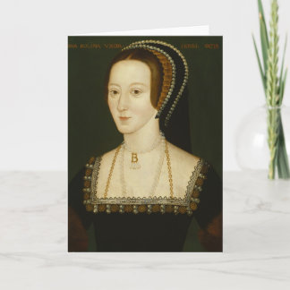 Anne Boleyn - Blank Greeting Card Feestdagen Kaart