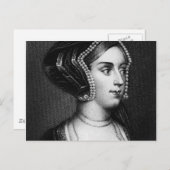Anne Boleyn Briefkaart (Voorkant / Achterkant)