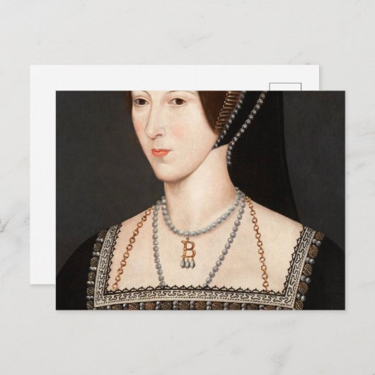 Anne Boleyn Briefkaart (Voorkant / Achterkant)