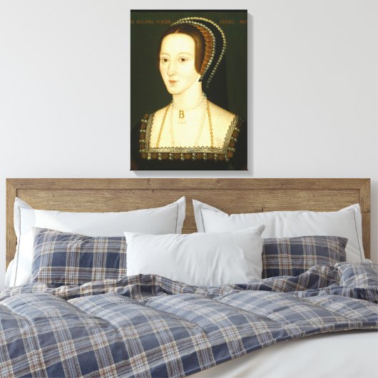 Anne Boleyn Canvas Print (Insitu (Slaapkamer))