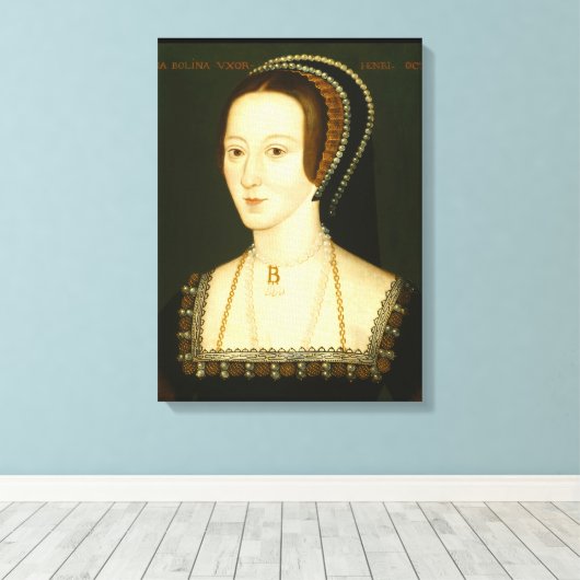 Anne Boleyn Canvas Print (Insitu (Houten vloer))