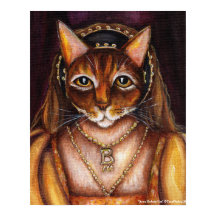 Anne Boleyn Cat Art King Henry VIII Wives Tudors