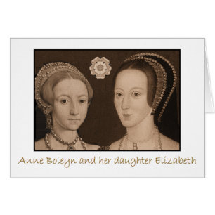 Anne Boleyn en haar dochter Elizabeth