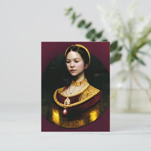 Anne Boleyn Flat Note Kaart (Staand voorkant)
