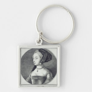 Anne Boleyn, geëtst door Wenceslaus Hollar, 1649 Sleutelhanger