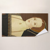 Anne Boleyn - historische illustratie Badhanddoek (Badhanddoek)